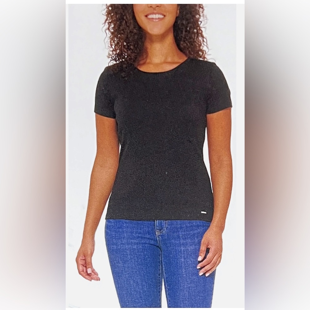DKNY Ladies CrewNeck Short Sleeve Top